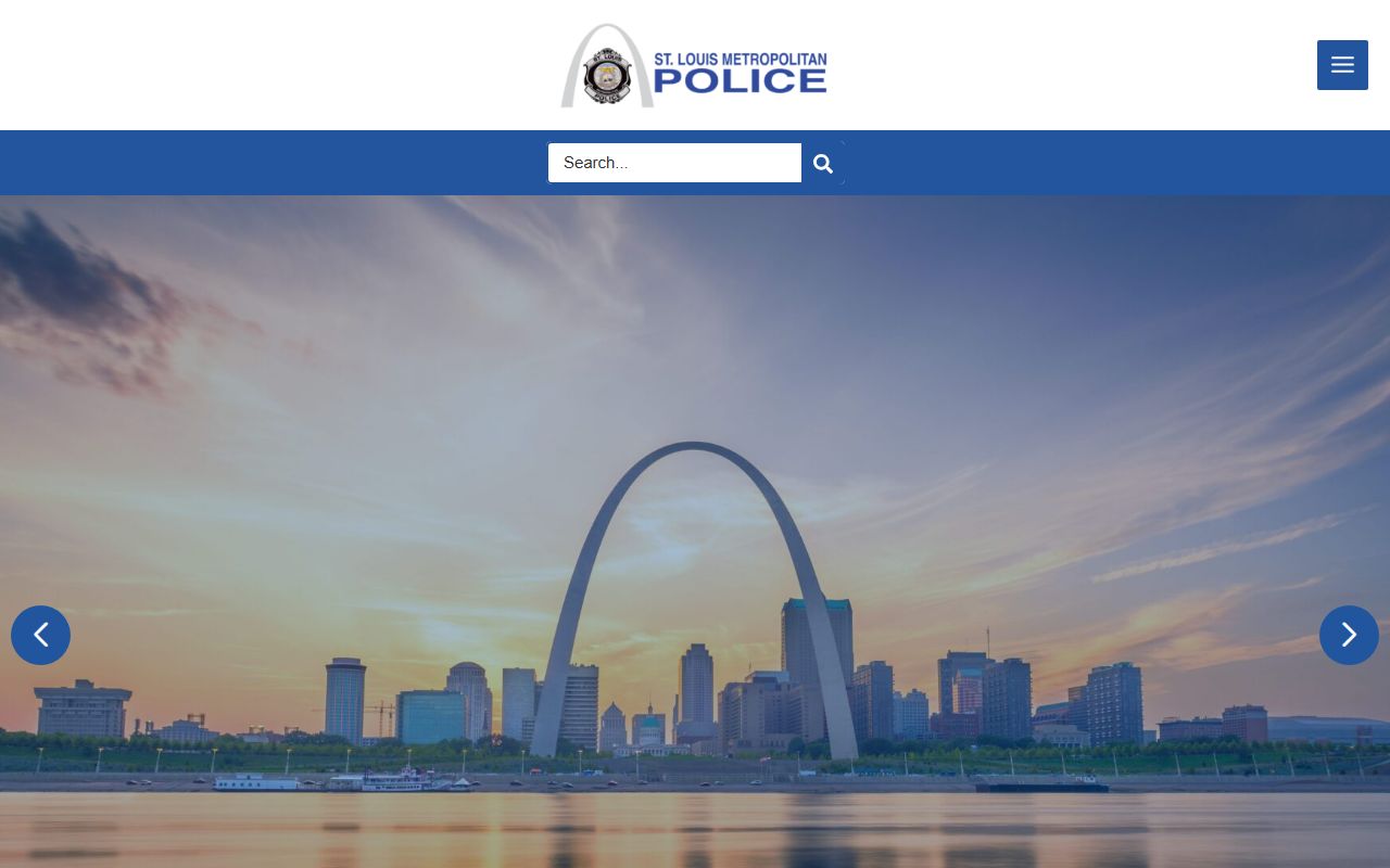 St. Louis Metropolitan Police Department website for police blotter records