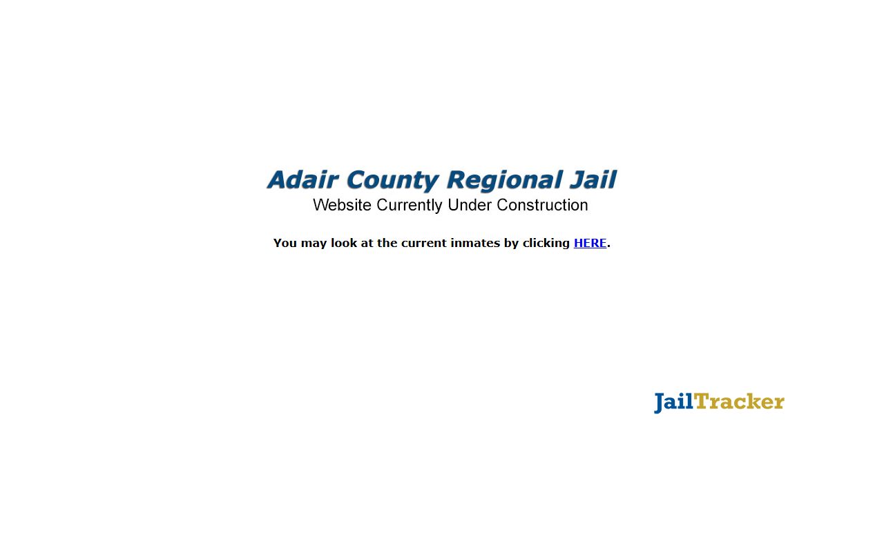 Adair County Regional Jail inmate lookup for police blotter records
