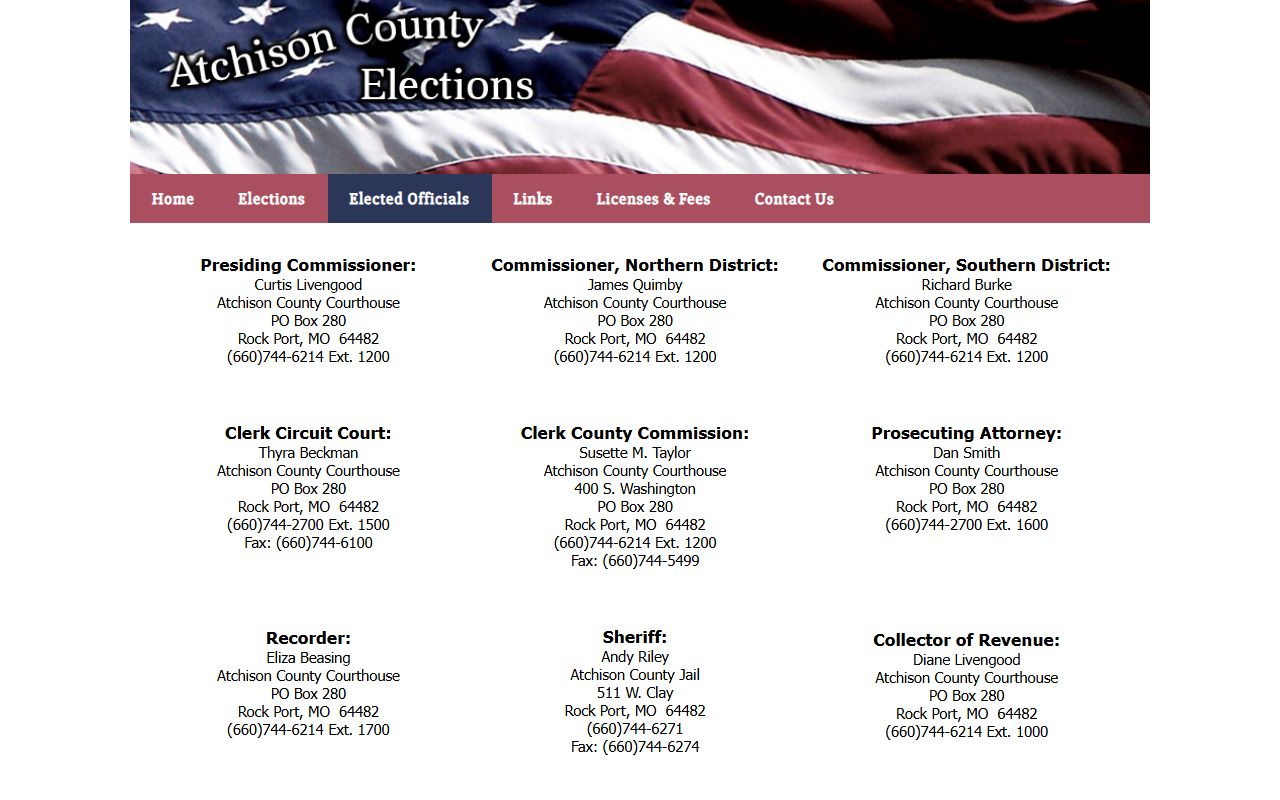 Atchison County Sheriff's Office police blotter records in Rock Port Missouri