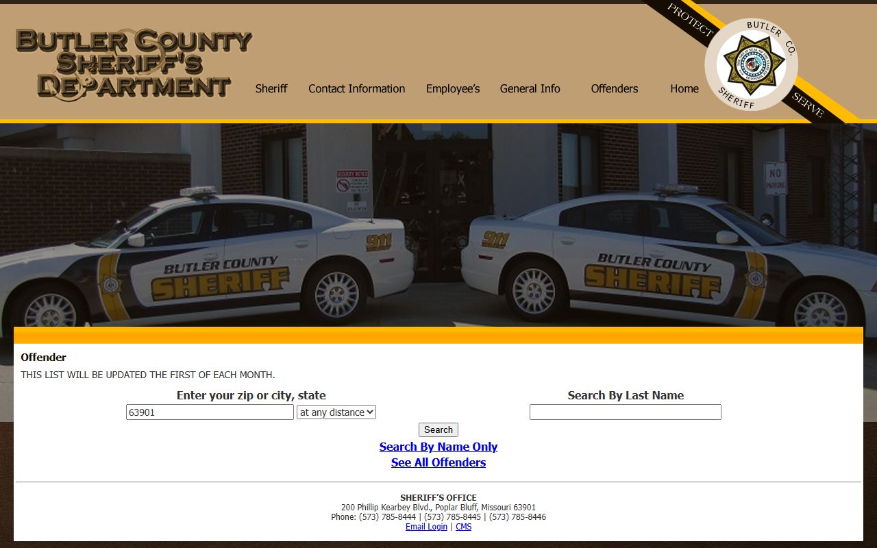 Butler County sex offender registry connected to police blotter records