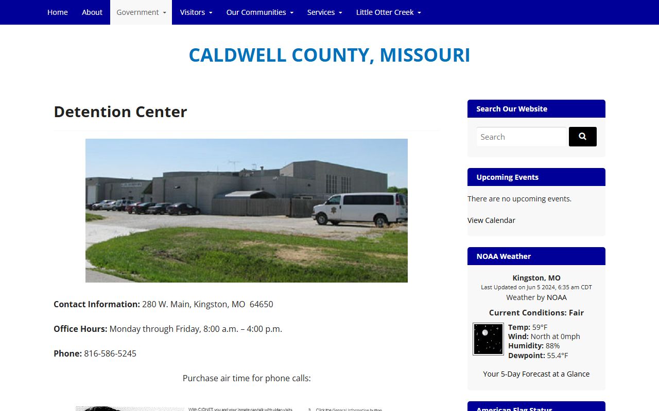 Caldwell County Detention Center booking records and inmate lookup