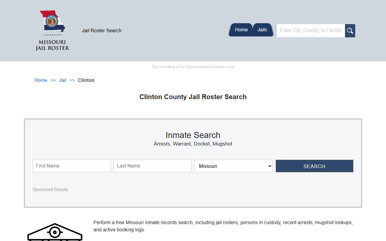 Clinton County inmate roster for police blotter data