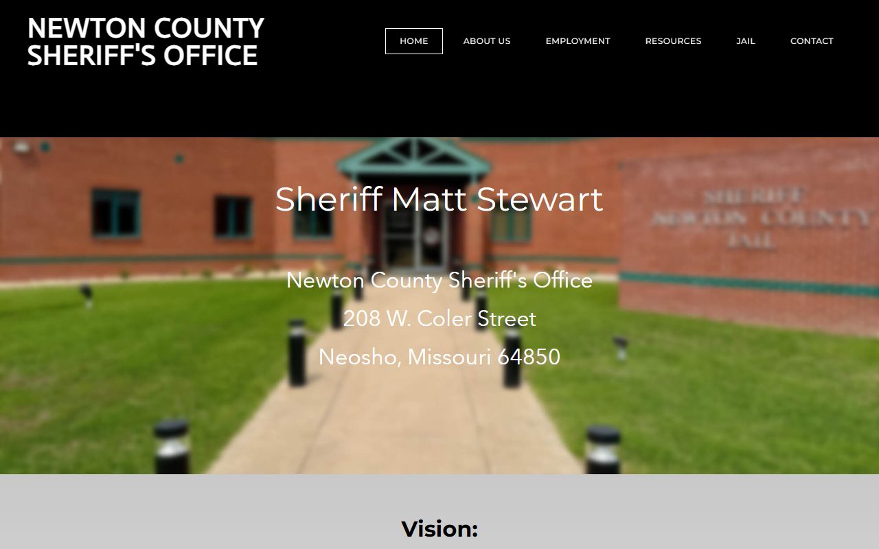 Newton County Missouri Sheriff's Office police blotter records